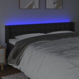  LED uzglavlje crno 183x16x78/88 cm od umjetne kože | Eponuda.ba
