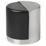 x Zaustavljalec vrat (Ø x V: 40 x 40 mm, način montaže: z vijaki, srebrna/črna barva)