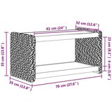  Bocni stol Prirodna 44.5 x 45 x 45 cm Čvrsto mahagonijsko drvo | shoptok.hr