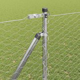  Heksagonalna ograda s stubom 100 x 1,6 m Pocinčani čelik Mreža | shoptok.hr