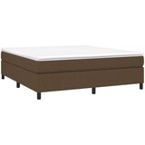  Box spring posteljni okvir temno rjav 180x200 cm blago | Shoptok.si