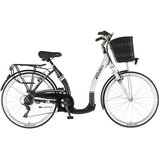 Visitor bicikl city vintage 26" alu 18" v-brake 6 brzina 155-178cm (s/m) belo crni 1262102 | Eponuda.com