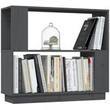 Ormarić za knjige / pregrada sivi 80x25x70 cm od borovine | shoptok.hr