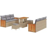  Sjedeća garnitura za vrt 9 kom. 8-Broj sjedala Bež 90 x 55 x 71 cm | shoptok.hr
