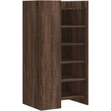 vidaXL Omarica za čevlje rjavi hrast 52x37,5x100 cm inženirski les | Shoptok.si