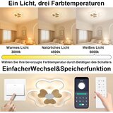 BLMYL LED 50 cm stropna svetilka v obliki rože | Shoptok.si