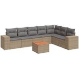  8-dijelni set vrtnih sofa od poliratana s jastucima bež | shoptok.hr
