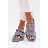 Boto Women's sandals with decoration on the platform blue Delyna | ePonuda.com