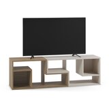 Marckeric Bijela/u prirodnoj boji kutna TV komoda u dekoru hrasta 145x45x35 cm Glina – | shoptok.hr