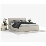 Maison de Rêve Bež tapecirani bračni krevet s prostorom za odlaganje s podnicom 180x200 cm Lounge L – | shoptok.hr