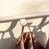 Spinder Design Jeklen stenski obešalnik v naravni barvi/sivorjav s polico 70 cm Rex – | Shoptok.si
