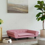  Krevet za pse ružičasti 70 x 48 x 22 cm baršunasti | shoptok.hr