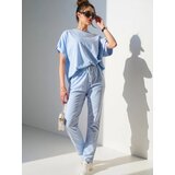 Resti Women's cotton set with short sleeves and straight pants | shoptok.hr