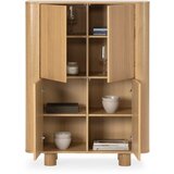MOME Omarica v hrastovem dekorju v naravni barvi 100x133x40 cm Padoc – | Shoptok.si