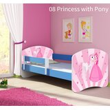  Dječji krevet ACMA s motivom, bočna plava 160x80 cm 08 Princess with Pony | shoptok.hr