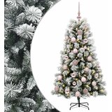  Umjetno božićno drvce s pomičnim granama i kuglicama 150 cm | shoptok.hr