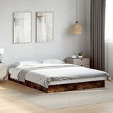 Furnova Posteljni okvir brez vzmetnice hrast 120x200 cm inženirski les, (21944063) | Shoptok.si