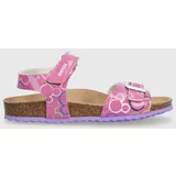Geox Otroški sandali x Disney roza barva