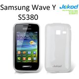 Gumijasti / gel etui Jekod za Samsung S5380 Wave Y - beli | Shoptok.si