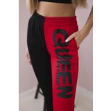Kesi Women's sweatpants with QUEEN inscription red | shoptok.hr