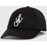 JW Anderson Pamučna kapa sa šiltom Baseball Cap boja: crna, s aplikacijom, AC0198.FA0349.999
