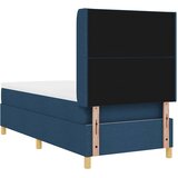  Krevet s opruga kutije s uzglavljem Plava 90 x 200 cm tkanina | shoptok.hr