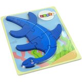  Wooden Puzzle Dinosaur Pterodactyl Pink Pliosaurs Blue | shoptok.hr