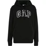 Gap Tall Sweater majica crna / bijela