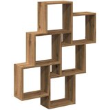 vidaXL Stenska kockasta polica artisan hrast 78x15x93 cm inž. les | Shoptok.si