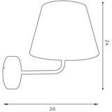  Zidna lampa ARDEN 1xE27/60W/230V crna/zlatna | Eponuda.com
