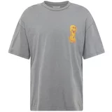 Jack & Jones Majica 'JORMELT' žuta / siva / narančasta