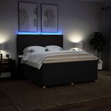  Krevet s oprugama i madracem crni 180x200 cm od tkanine | shoptok.hr
