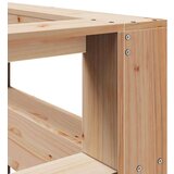  Knjižnica vzglavje L-oblike 200 cm trdna borovina | Shoptok.si
