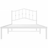  Metalni okvir za krevet s uzglavljem bijeli 107x203 cm | Eponuda.ba
