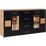 Hom`in KOMODA, črna, barve hrasta | Shoptok.si