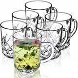 KADAX Kozarci za kavo in čaj z ročajem 230 ml komplet 6 kozarcev vrček, (5000351581) | Shoptok.si