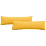 vidaXL Blazine za kavč 2 pcs Svetlo rumena 145 x 40 cm Žametna tkanina | Shoptok.si