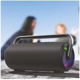 Manta zvučnik Bluetooth, 80Wmax, SUPER BASS, vodootp, TWS, LED, baterija, crni | shoptok.hr