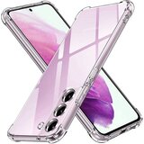  Techsuit Shockproof Clear Silicone prozirna maskica otporna na udarce za Samsung Galaxy S21 FE 5G | shoptok.hr