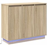  LED komoda Sonoma hrast 90 x 32 x 75 cm Konstruirano drvo | shoptok.hr