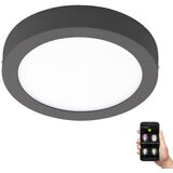 Eglo Argolis-c spoljna/zidna/plafonjera, led, 16,5w, 1600lm, prečnik 225, antracit | Eponuda.com