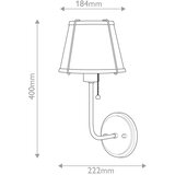  Hinkley HK-CLARKE1-BR-BK - Zidna lampa CLARKE 1xE27/40W/230V mesing/crna | Eponuda.com