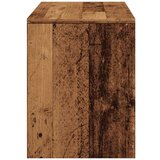 vidaXL toaletni stolček Old Wood 70x35x45 cm inženirski les | Shoptok.si