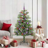  Umjetno božićno drvce 150 LED lampica Topla bijela PVC i metal | shoptok.hr