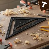 Bigstren aluminijski tesarski kutnik 30 x 30 cm + 5 olovaka | shoptok.hr