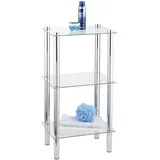 15851100 - Regal YAGO 40x74 cm srebran/proziran