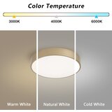 Brilagi LED prigušiva stropna svetiljka POOL LED/36W/230V, prečnika 30 cm, zlatna + daljinski upravljač | Eponuda.com