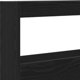 Ormarić Omarica za vzglavje postelje LED črna hrast 100x17x102 cm | Shoptok.si