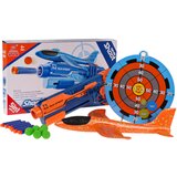 Pištolj za igru s avionom i metom - 5u1 - narančasti | shoptok.hr