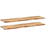  Plutajuće police 2kom s uljnim premazom 160x40x2cm drvo bagrema | Eponuda.com